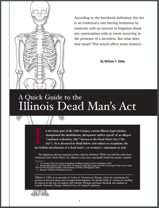 Illinois Dead Mans Act