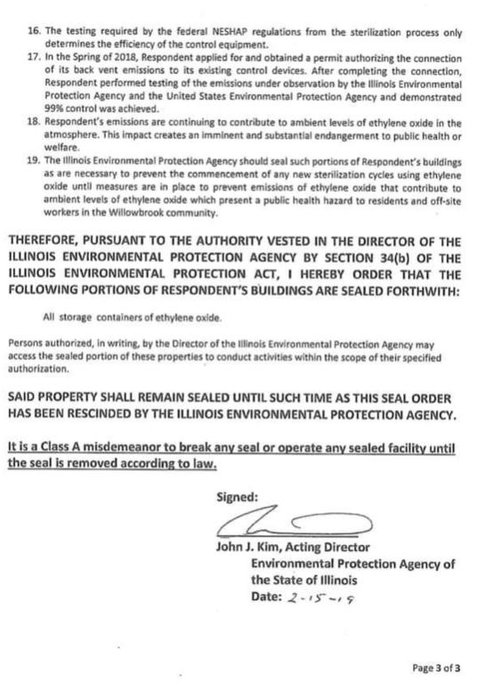 Sterigenics Seal Order pg. 3