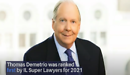 Thomas Demetrio Ranked First by Illinois Super Lawyers for Fifth Consecutive Year