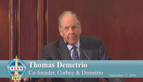 Watch Thomas Demetrio Speak About Concussions & NFL at City Club of Chicago Event